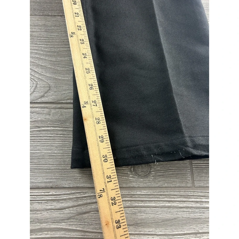 Vintage Levis Black Dress Pants Mens 36x32 Straight Boot Leg Slacks 90s USA
